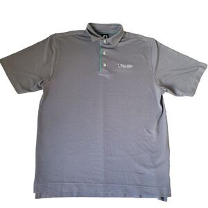 FootJoy Golf Polo Shirt Mens Large Gray Pala Mesa Resort Performance